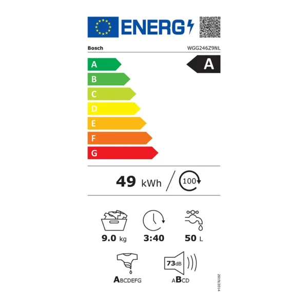 BOSCH WGG246Z9NL EXCLUSIV