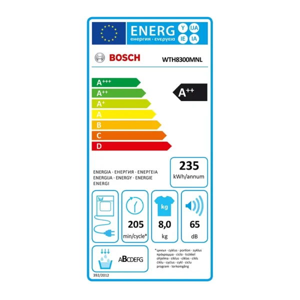 BOSCH WTH8300MNL