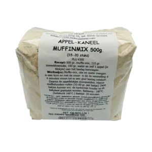 Appel kaneel muffin mix 500 gram