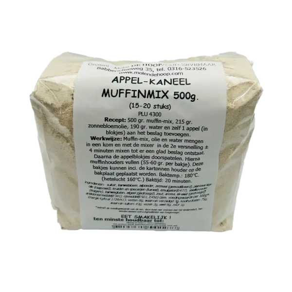 Appel kaneel muffin mix 500 gram