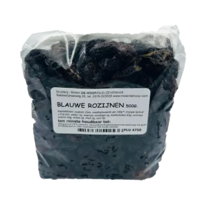 Blauwe rozijnen 500 gram