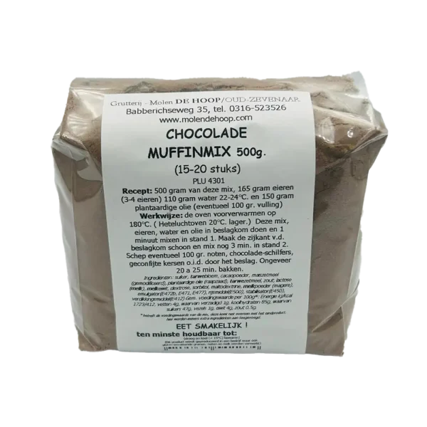 Chocolade muffin mix 500 gram