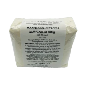 Maanzaad citroen muffin mix 500 gram