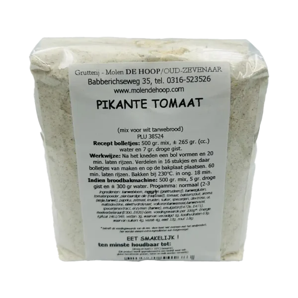 Pikante tomaat broodmix 500 gram