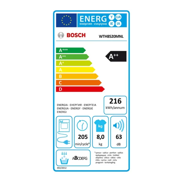 Bosch WTH8520MNL Exclusiv